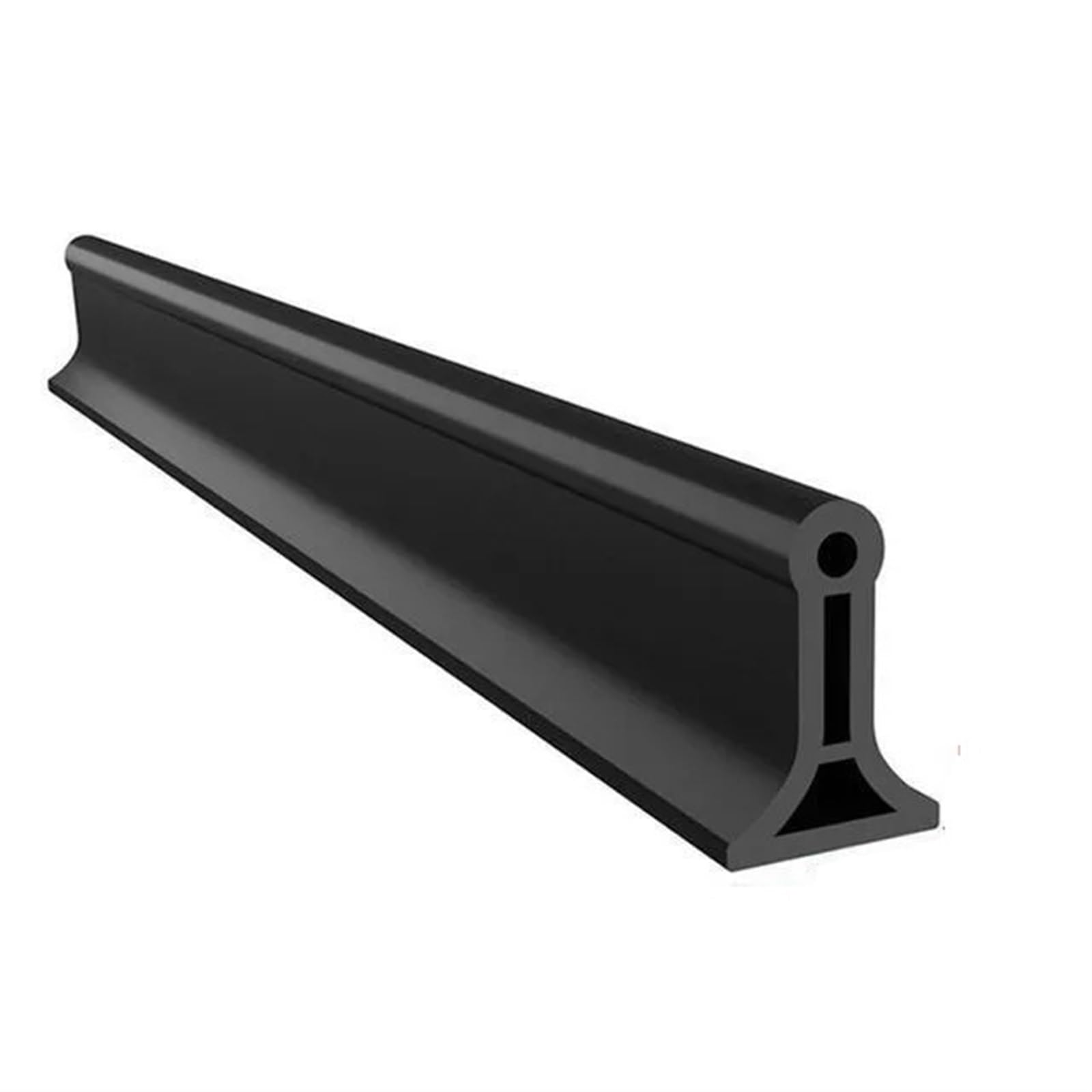 HUDFVIOI Wet Room Floor Barrier Silicone Shower Water Barrier Bendable Bathroom Waterproof Dry and Wet Separation Autohesion Stopper Accessories for Bathroom(Black,80cm)