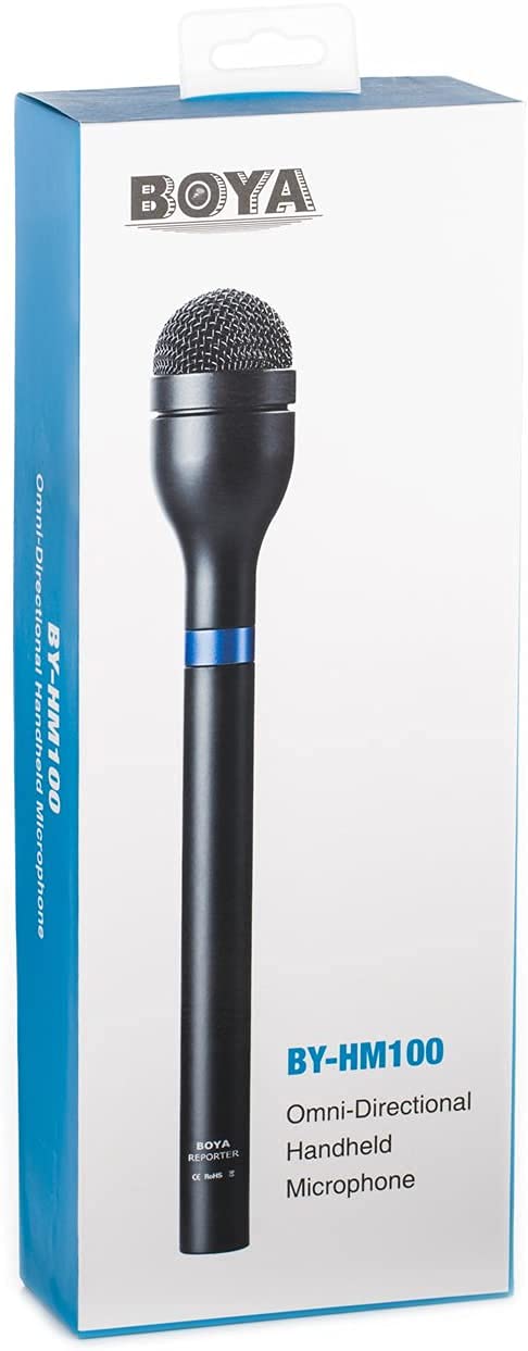 BOYA BY-HM100 Omnidirectional Dynamic Handheld XLR Interview
