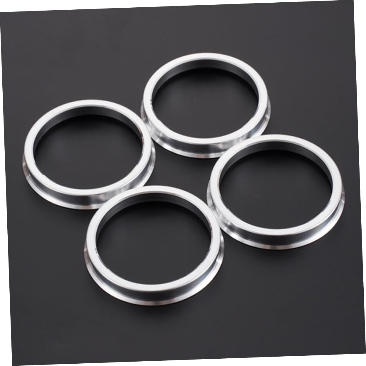 Mikinona 4pcs Durable Hub Centric Rings for Vehicles Sturdy Wheel Center Rings for Stable Fit for Easy Installation and Use