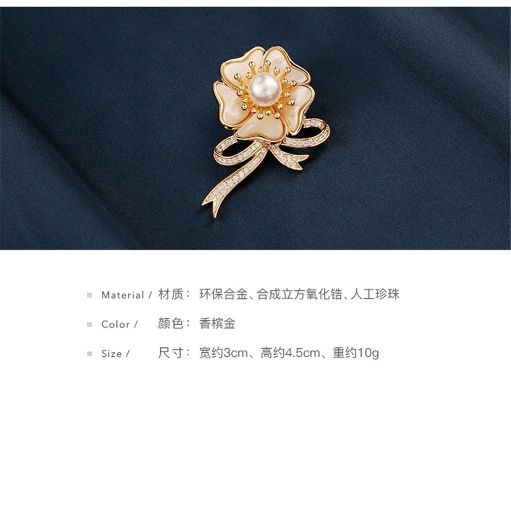 Blumenbrosche für Damen, Anstecknadel, Anti-Beleuchtung, Anstecknadel, Anzug, Kleid, Mantel, Mantel-Accessoires