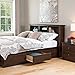 Prepac Stylish Full/Queen Headboard with 3 Compartments, Deep Bookcase Style Headboard for Full/Queen Size Beds 11