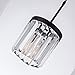 Kitchen Island Pendant Lighting Modern Crystal Mini Chandelier Oil Rubbed Bronze 1 Light Contemporary Crystal Pendant Chandelier for Dining Room Bathroom Bedroom Livingroom Hall (7.5 inch)
