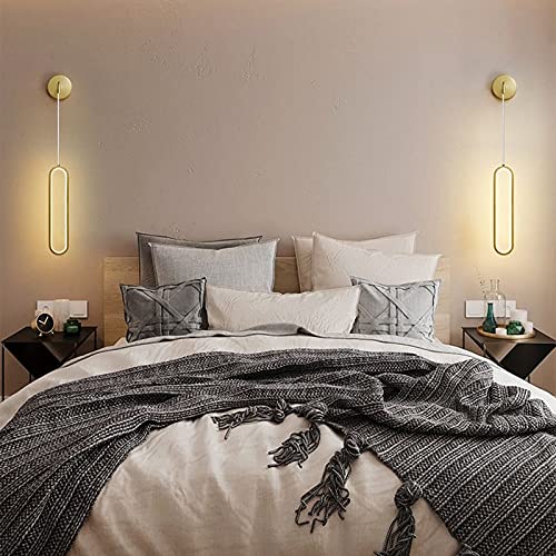 Applique da parete a LED moderna - Elegante lampada da interni per soggiorno e camera da letto, compatibile con AC220V, lampada a sospensione di design, complemento d'arredo chic (luce bianca calda d