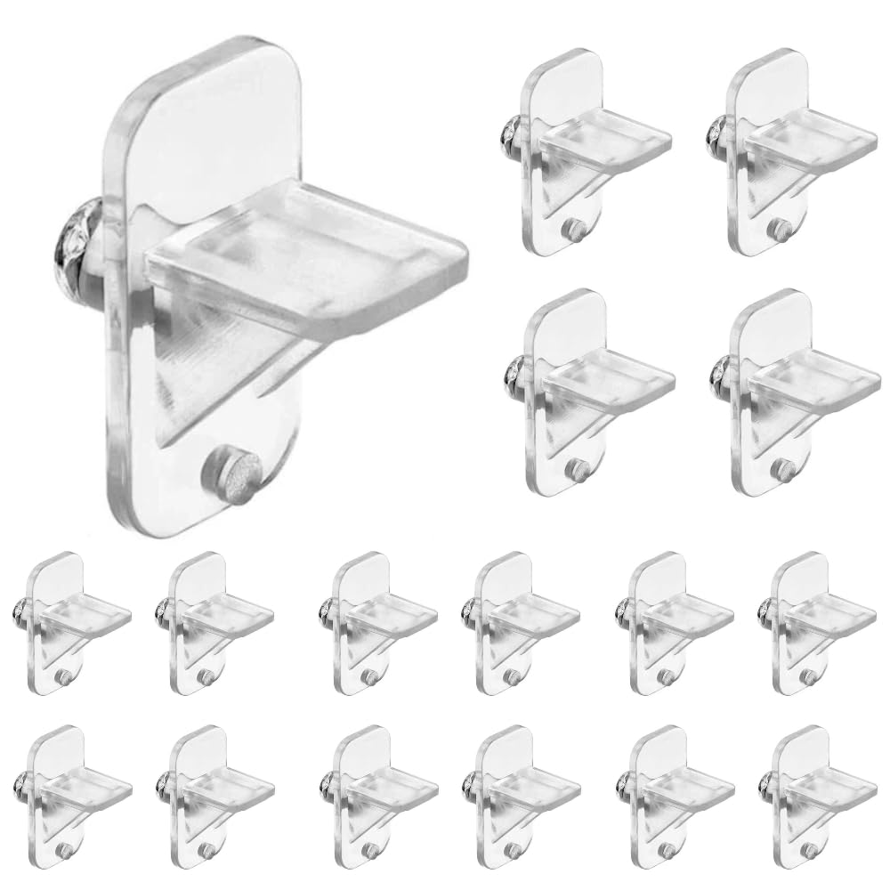 Shelf Clips - 20 Pack Plastic Shelf Pegs -1