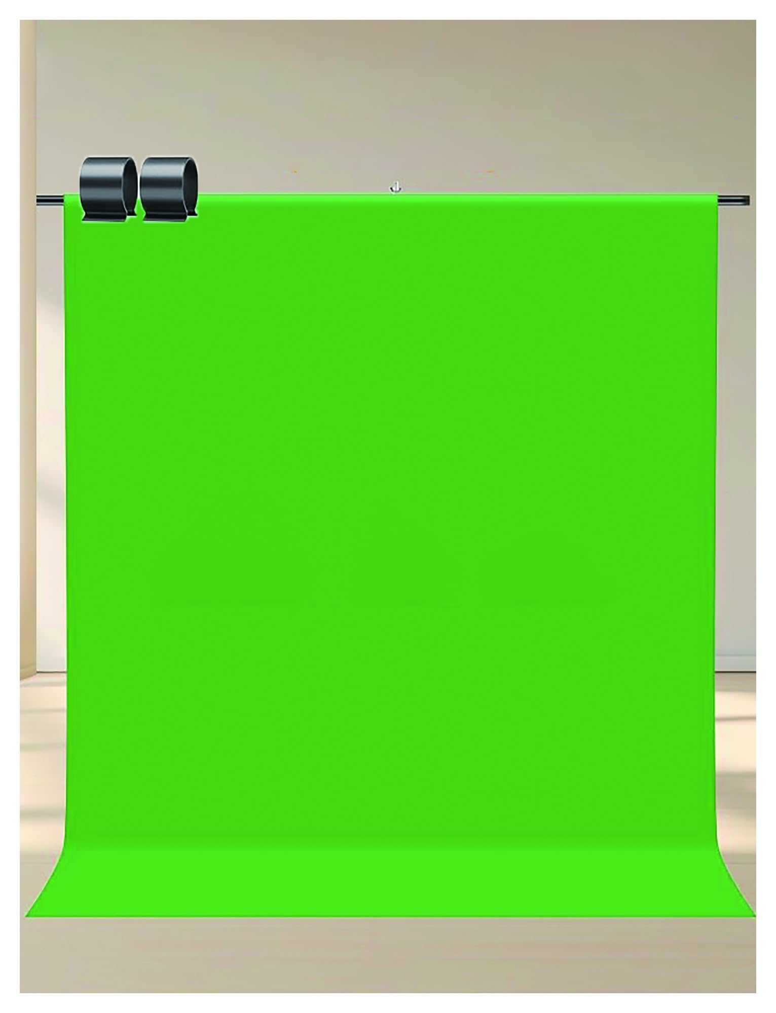 Fond photographique, Toile de fond verte avec support en polyester for photographie et vidéo, plusieurs tailles(200x150cm/78.3x19.6in)