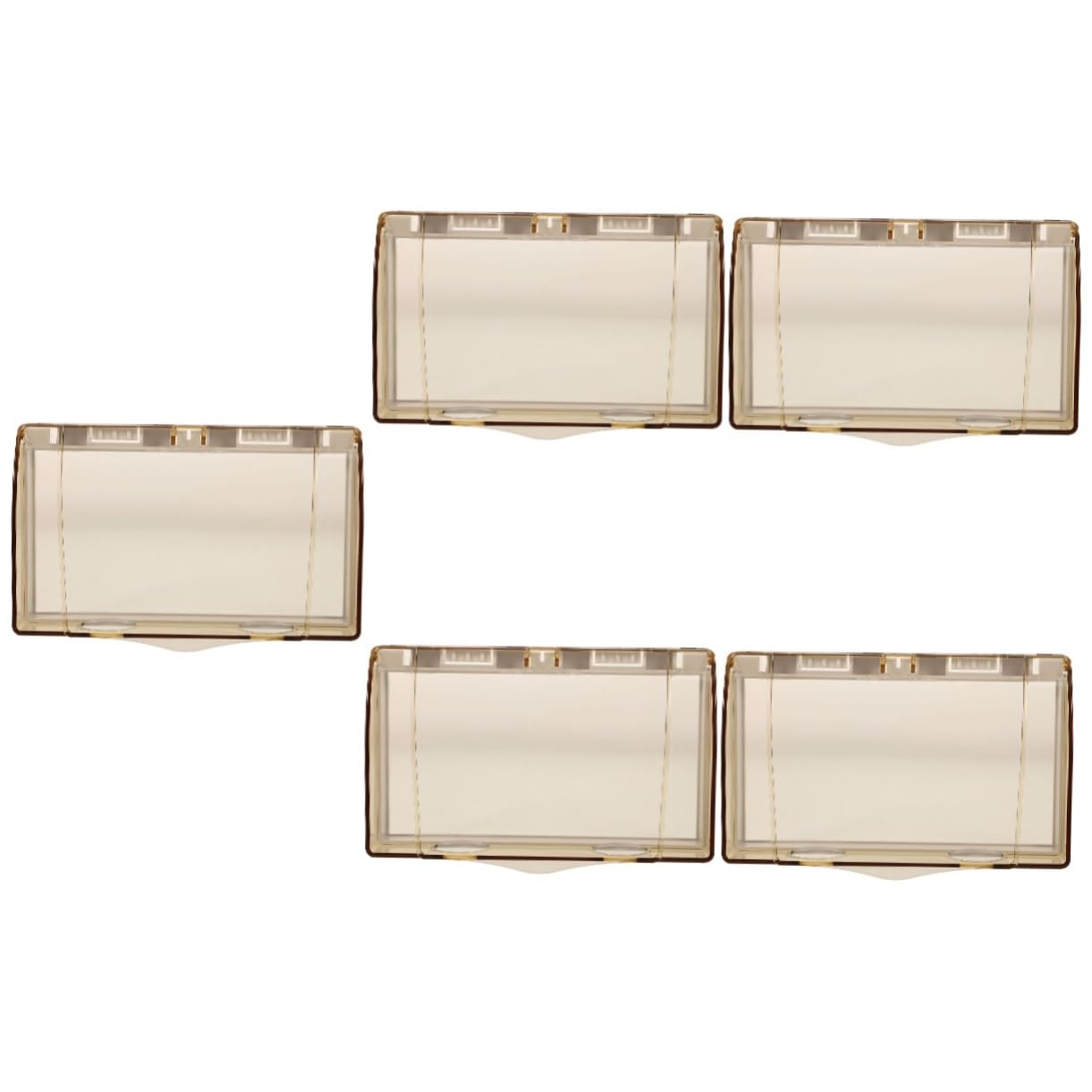 NUOBESTY 5 Pezzi Copriprese Elettriche per Muro Copertura per Prese e Umidi Facile Installazione e Design Compatto Adatta per Case Uffici e Hotel