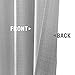 jinchan Grey Linen Textured Curtains 84 Inch Long 2 Panels for Living Room Grommet Top Light Filtering Window Drapes for Bedroom Heathered Gray