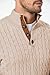 JMIERR Mens Sweater Cable Knit Casual Long Sleeve Button Chunky Winter Fashion Knitted Pullover Sweaters, 3XL, Beige