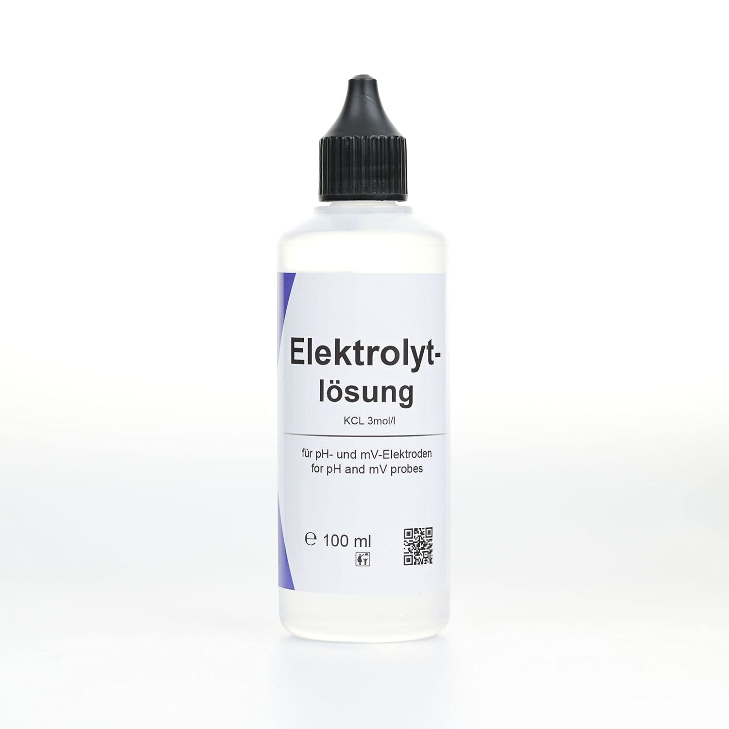 Mensura KCL Lösung 3mol/l 100ml Elektrolytlösung, Aufbewahrungslösung für ph- / Redox-Elektroden Haustier