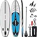 rolimate Tavola da SUP 320×83×15cm SUP Gonfiabile, capacità di Carico di 155 kg, Stand Up Paddle Board, ISUP Tavola da Surf con Pompa ad Aria, Pagaia Regolabile, Linea di Sicurezza (A2)
