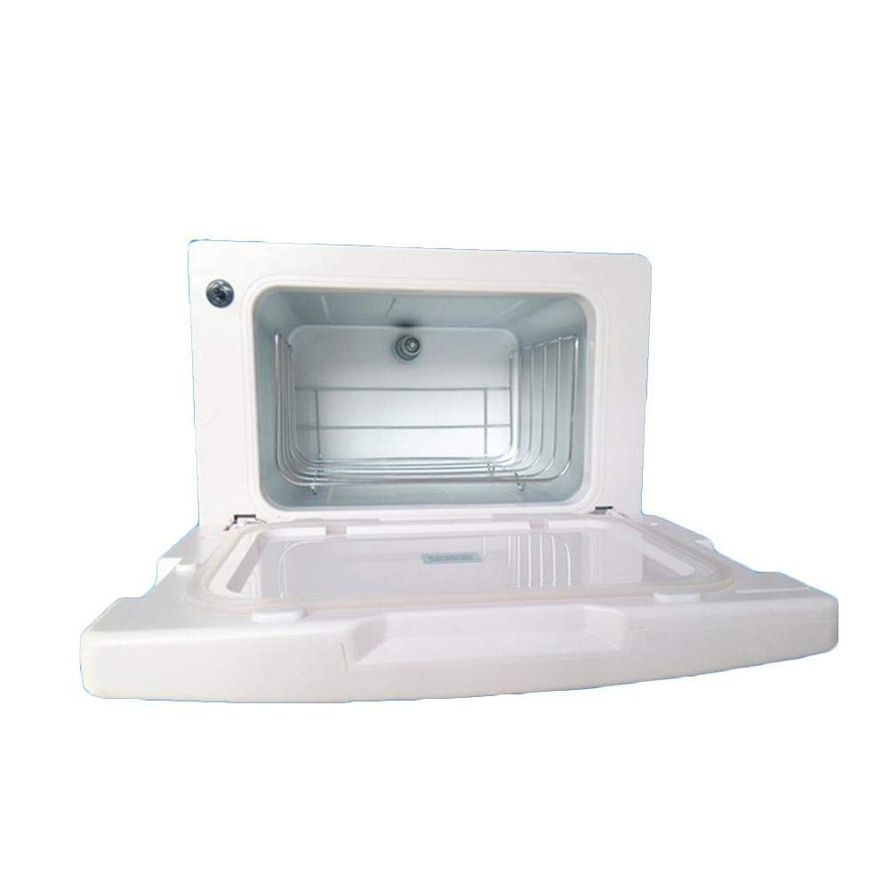 Mini scaldasalviette 2 in 1 sterilizzatore UV ultravioletto per Unghie Strumenti per Manicure disinfezione per Salone di Bellezza Barbiere (7,5 l), Bianco