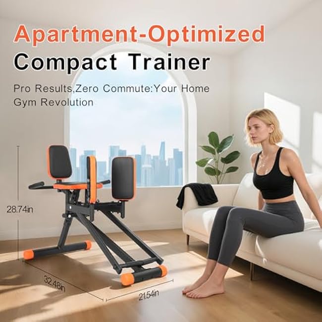 Vicamy Hip Abductor Machine for Home Gym;Glute Machine;Adjustable Resistance;at Home Workout Equipment for Adults;Shape The Hip Curves
