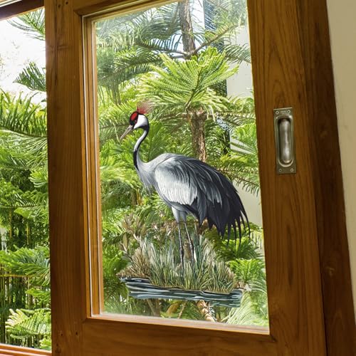 Vinilo decorativo Achang Grulla Corona Roja acuarela miniatura 6