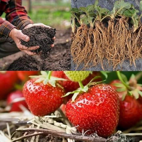 20 Strawberry 'Cambridge Favourite' Bare Roots with Free Compost Cover