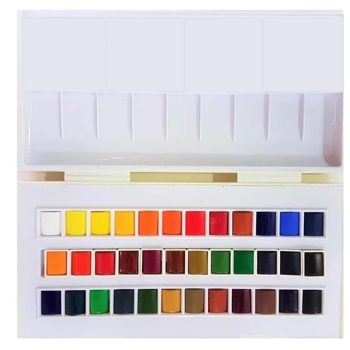 Sennelier Boîte de Peinture Aquarelle en Plastique, 36 couleur et 1 cartes