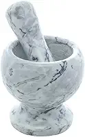 Pilão de Mármore com Socador Cinza 11cm x 11cm - Wolff