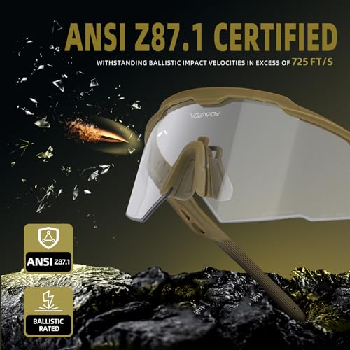 Image of Shooting Glasses Anti Fog with High Definition Lenses, ANSI Z87+ Certified Tactical Safety Glasses for Men Women