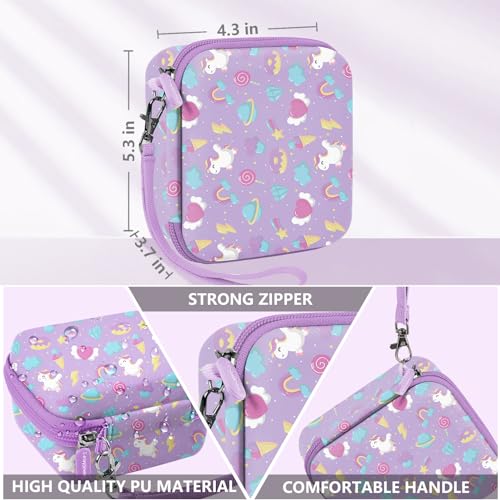 Image of Leayjeen Kids Camera Case Compatible with ESOXOFFORE /Dylanto /GKTZ /HiMont /CAMCLID Kids Camera Instant Print for Holiday Gifts and Birthday Gifts for Kids 3-12 Years Old - Pink Unicorn (Case Only)