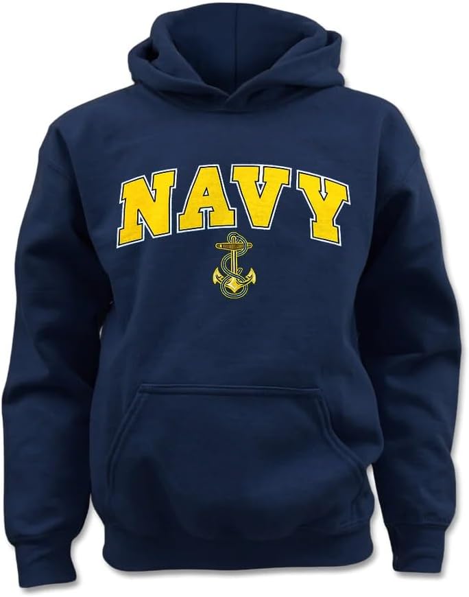 Armed Forces Gear Navy Youth Arch Anchor Hood (Navy)