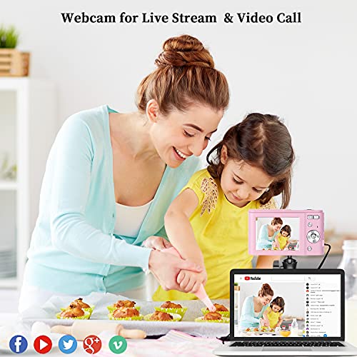 Digital Camera, FHD 1080P 36.0 MP Vlogging Camera Rechargeable Mini Camera Kids Camera Pocket Camera with 32GB SD Card… - Image 4