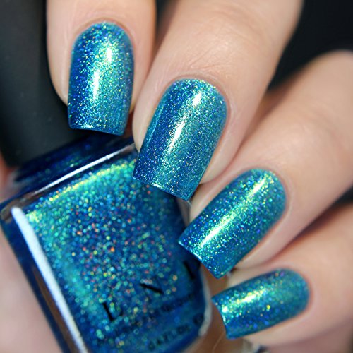 Image of ILNP High Tide - Bright Blue Green Holographic Nail Polish