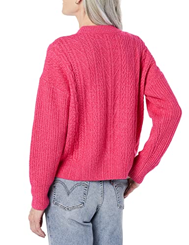 Image of Amazon Essentials Women's Soft-Touch Modern Cable Crewneck Sweater (Available in Plus Size)