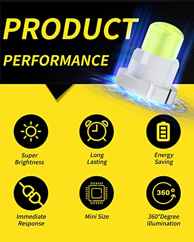 Bombillas LED T3 Ice Blue para tablero interior 12V, pack de 10 miniatura 2