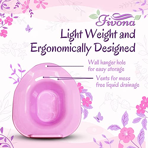 Fivona Over The Toilet Seat For Yoni Steam And Sitz Bath Soak - Vaginal Steaming Tub - Basin For Hemorrhoids And Postpartum Care - Fits Most Toilet Shapes #TOP6