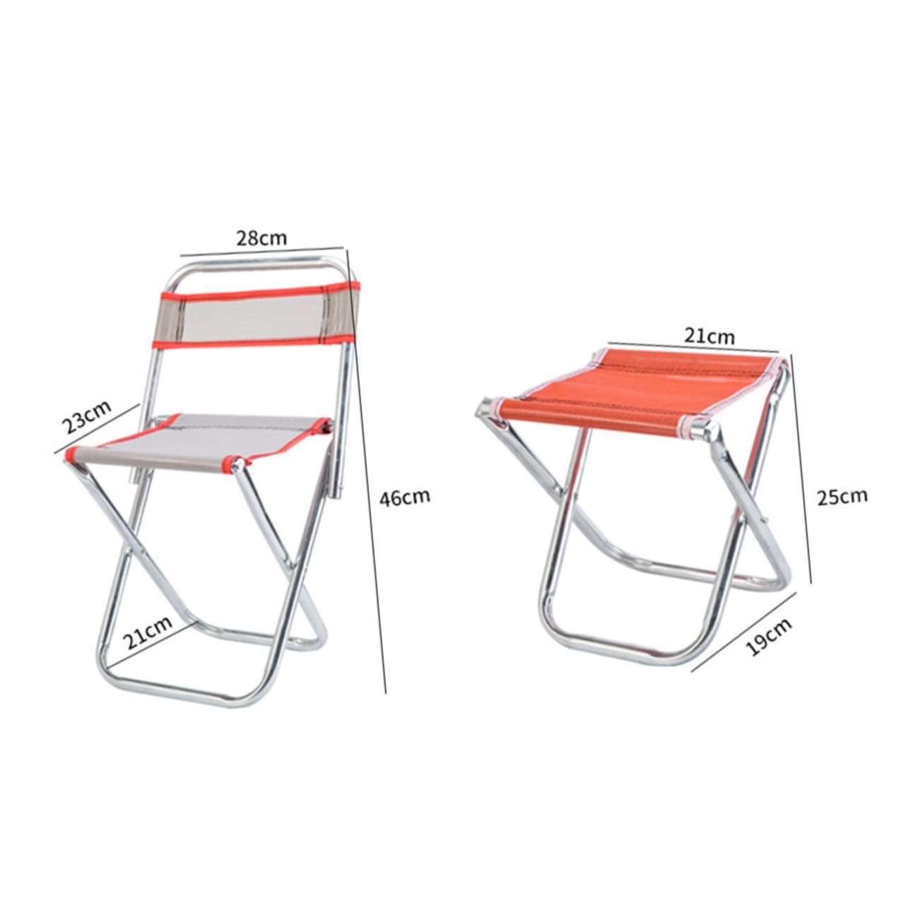 DECOMELODY Portable Folding Stool for Camping Fishing and Travel Lightweight Collapsible Chair for Outdoor Activities Random Color Durable and Convenient
