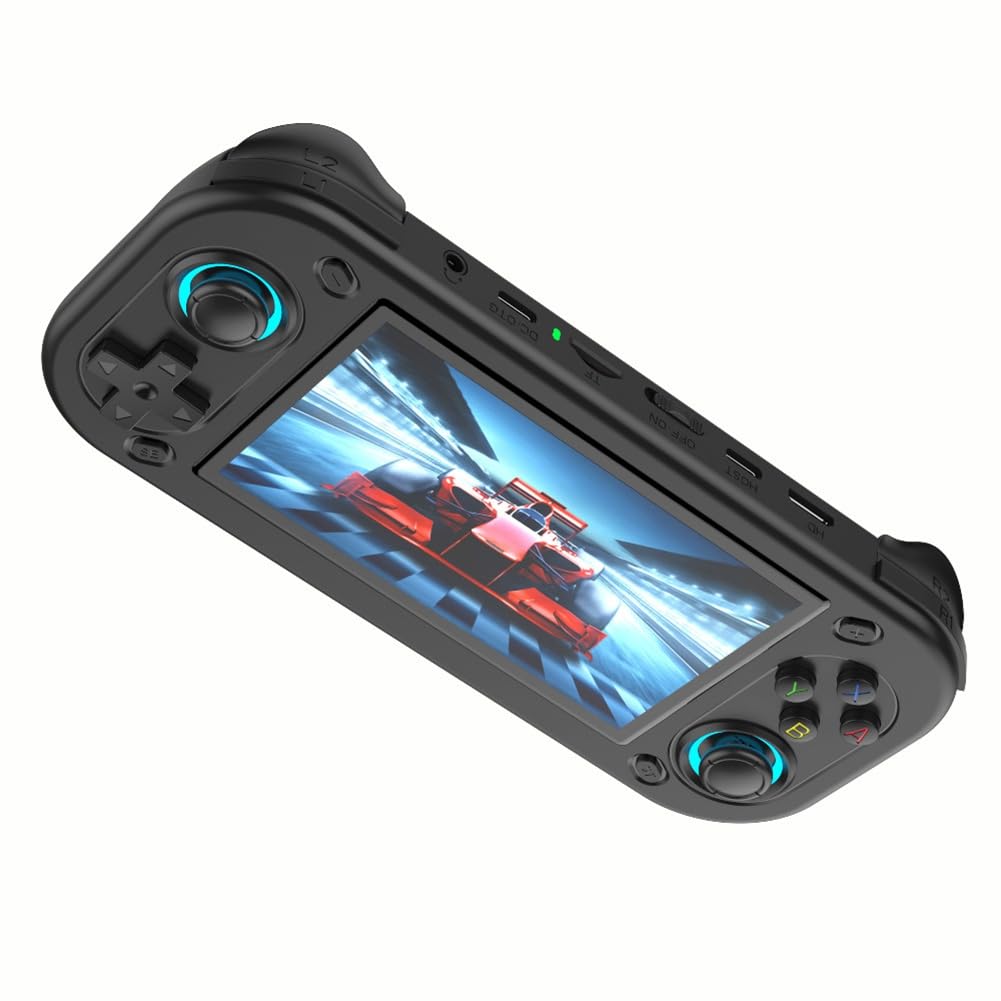R43S retro ręczna konsola do gier wideo ekran 4,3 - kompatybilny przenośny kieszonkowy odtwarzacz wideo 64 GB gry A