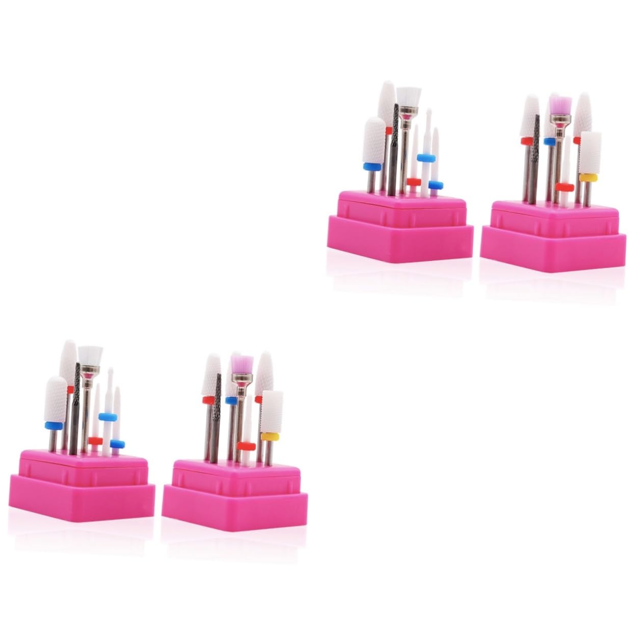 minkissy 2juegos Brocas Para Manicura y Pedicura Accesorios De Pulido Eléctrico Para Uñas Acrílicas y Naturales Herramienta Profesional Para Salón y Uso Personal