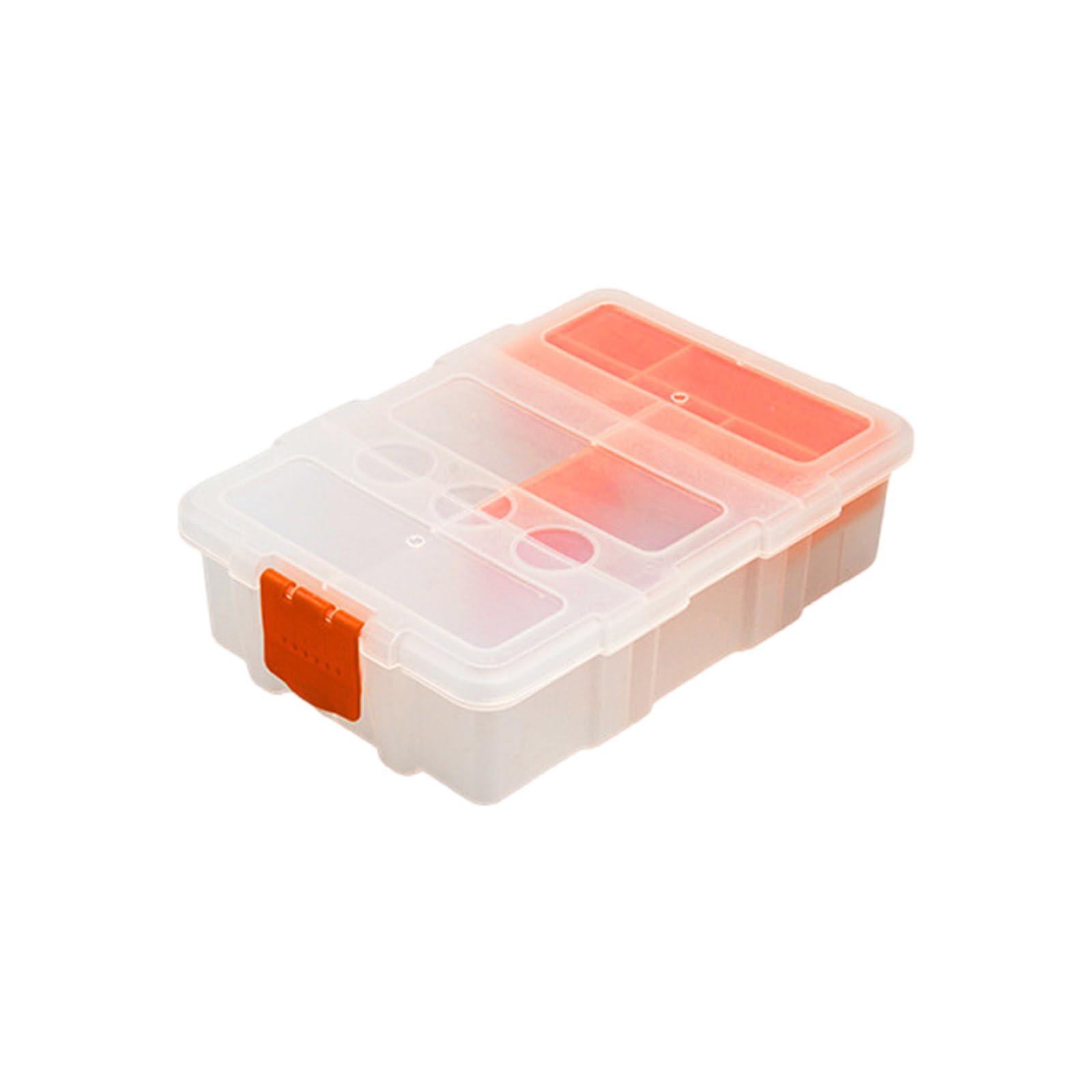 Crffz Transparent Trumpet Parts Organisers Hardware Storage Box With Lid Hardware Organizers Box Screws Sorting For Screws And Nails Organizers