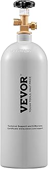 VEVOR CO2 Tank, 5 lbs New Aluminum Alloy Cylinder, CO2 Air Tank with Light Gray Spray Coating, CGA320 Valve & Adjustable Pressure, DOT Approved Cylinder for Draft Beer Dispensing and Soda Maker