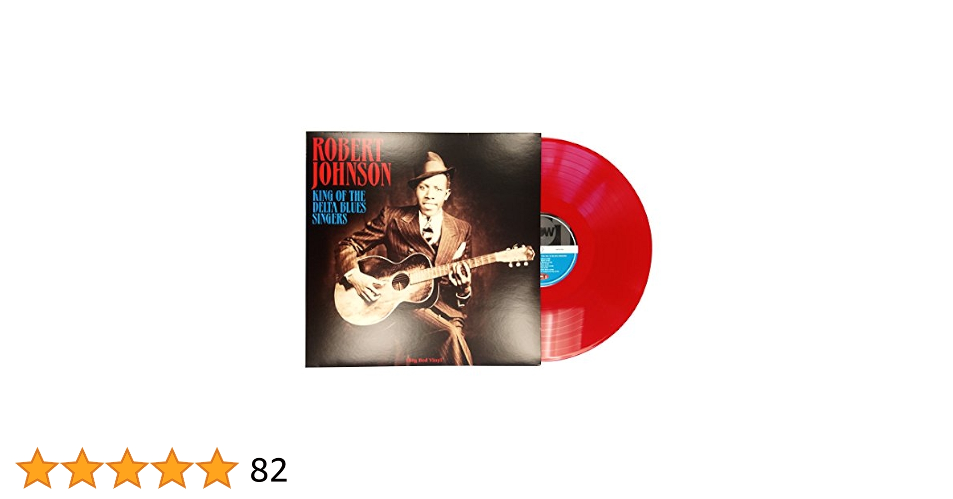 2LP Blues 180g重量級アナログ盤　ロバートジョンソン King Of The Delta Blues Singers (レッド・ヴァイナル仕様/180