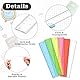 6 Stück Kunststoff Lineal Bunt Transparent Lineal 15 cm Lineal Präzision Messwerkzeug mit Metrische und Inch-Skala für Zuhause Schule Büro (Rot, Gelb, Blau, Grün, Weiß, Rosenrot)