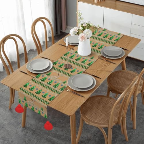 Chemin de table antidérapant 152 cm pour protéger et décorer la table sans glisser - 2