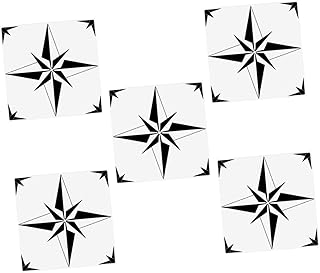 VOSAREA 5 Folhas Adesivos De Chão Decoração De Escritório Decalque De Lareira Decoração Para Casa Adesivos De Azulejos De Vinil Adesivos De Piso Autoadesivos Adesivos Simples Adesivos