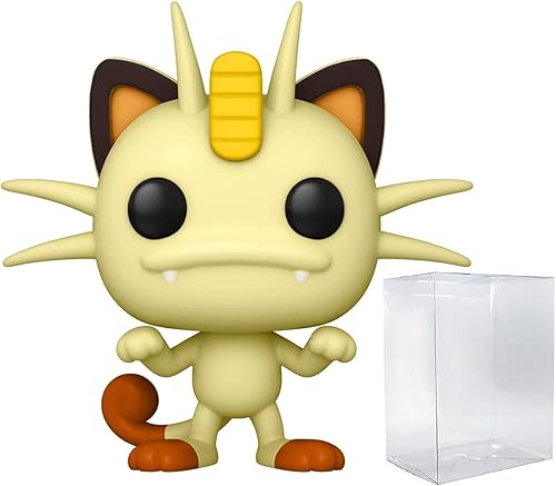 POP Meowth Funko - Figura de vinilo (con funda protectora de caja compatible), multicolor, 3.75 pulgadas