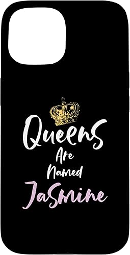 Miniatura 10 de Funda para iPhone 11 Jasmine Name Queen personalizada para mujeres y niñas, color rosa y negro