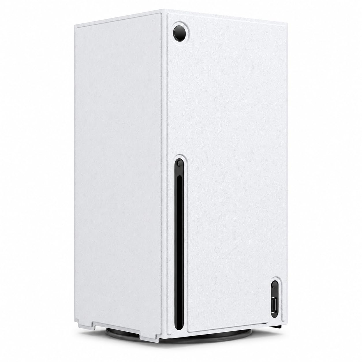 Custodia magnetica per console compatibile con Xbox Series X, custodia protettiva in pelle PU bianca con morbido rivestimento interno
