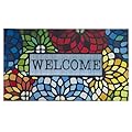 CHICHIC Colorful Welcome Door Mat, Welcome Mat 18x 30 Inch Front Door Mat Outdoors for Home Entrance Outdoors Mat for Outside Entry Way Doormat, Heavy Duty Non Slip Rubber Back Low Profile