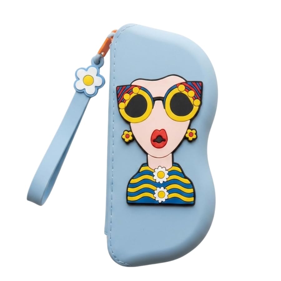 Quirky Eyewear Case Cute Silicone Travel Accessory-image-16
