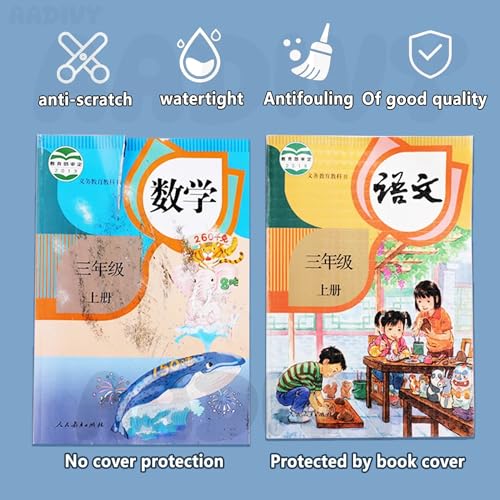 Image of 30 Sheets Medium Size Book Binding Cover Self Adhesive Waterproof Binding Film for School & Office Textbook Protective Diamond Pattern (43x30 Cm)