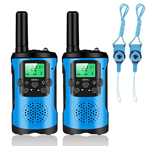 Walkie Talkies for Kids, 22 Channels 2 Way Radio 3 Miles Long Range Kids Walkie Talkies with LCD Flashlight, Best Gifts Toys for 3-12 Year Old Boys Girls to Outside Adventure