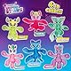 STRETCHY SUPERSTARS Jazzine - Glibberige & Dehnbare Sammelfiguren mit Schleimfüllung, 6 Verschiedene Charaktere zum Sammeln