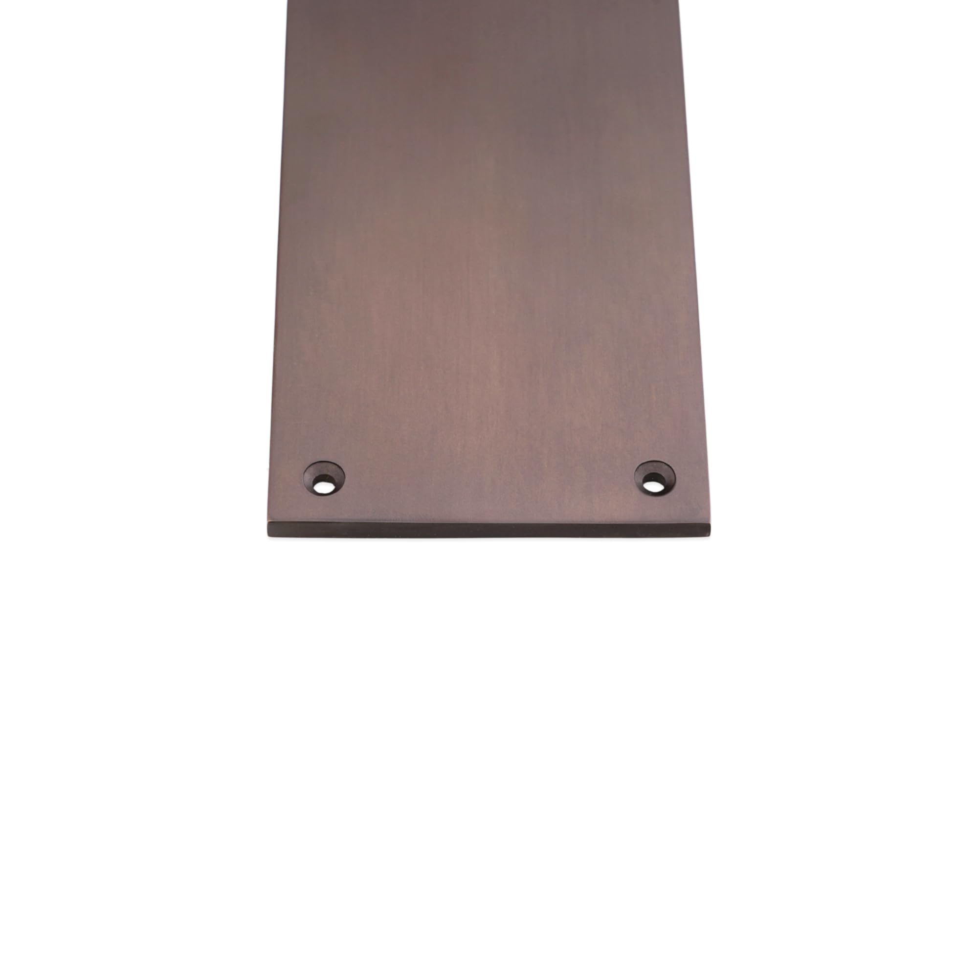 Infinity Decor Plaque de poussée rectangulaire victorienne en laiton massif 5 mm épaisseur bronze vieilli 275 mm x 75 mm