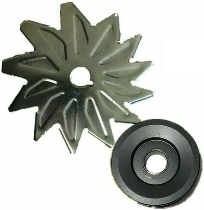 Lucas A127 Alternator Fan & Pulley V Type Belt 17mm Shaft 12 Fans (B)