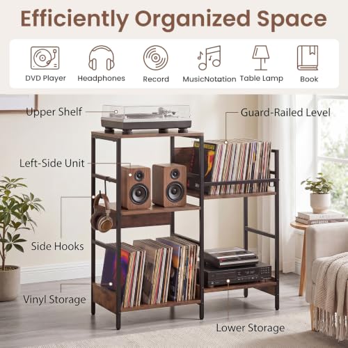 GIANTEX Meuble Platine Vinyle Design – vue 4