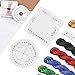 AFASOES 2 Pcs Disco Kumihimo Redondo y Cuadrado + Cuerda Trenzada 1mm, Disco Macrame Trenzado Cuerda de Poliester para Tejer para Abalorios para Hacer Pulseras y Joyas