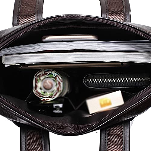 Messenger Bags Men's Business Leisure Handbag Retro One Shoulder Messenger Bag Waterproof And Scratch Proof Messenger Bag(Black)2